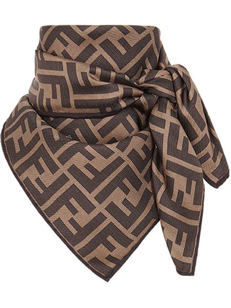 fendi foulard fidelis nicea|FENDI FF Foulard Silk Foulard .